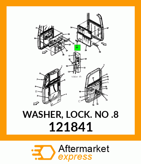 WASHER, LOCK NO .8 121841