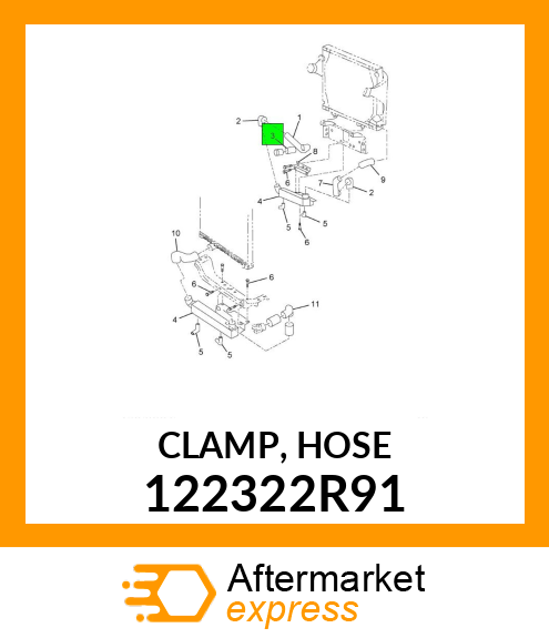 CLAMP, HOSE 122322R91