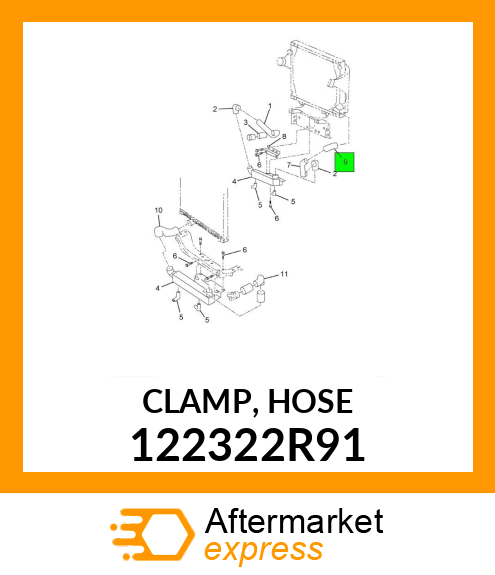 CLAMP, HOSE 122322R91