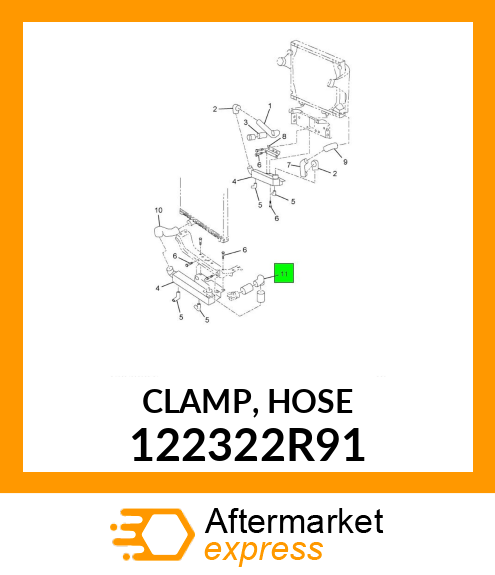 CLAMP, HOSE 122322R91