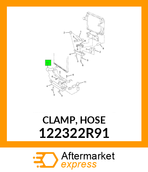 CLAMP, HOSE 122322R91