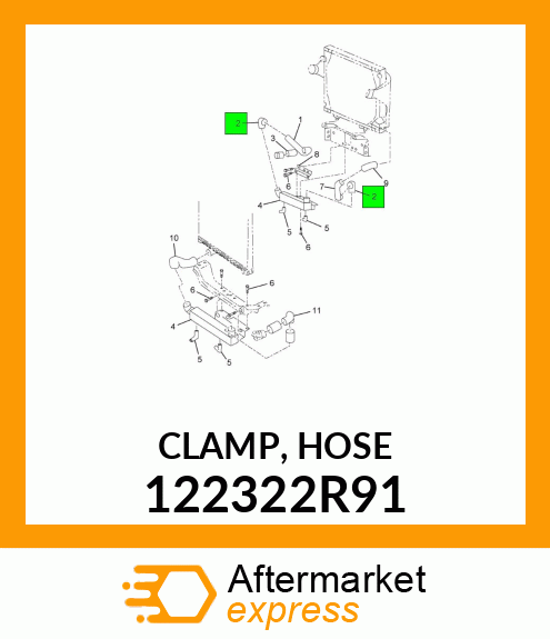 CLAMP, HOSE 122322R91