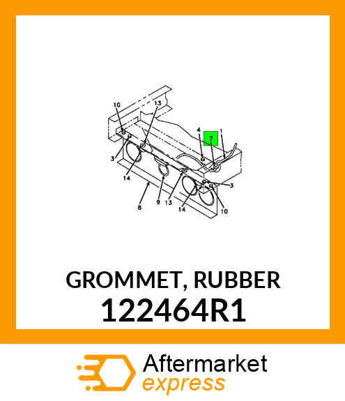 GROMMET, RUBBER 122464R1