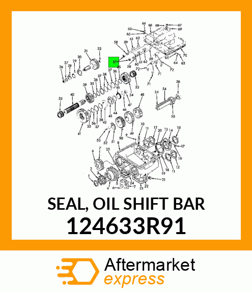 SEAL, OIL SHIFT BAR 124633R91