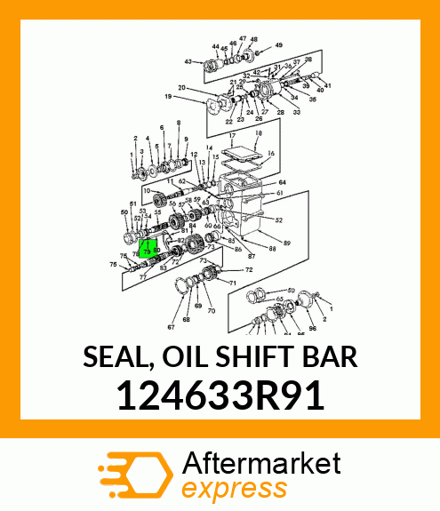 SEAL, OIL SHIFT BAR 124633R91