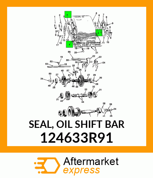 SEAL, OIL SHIFT BAR 124633R91