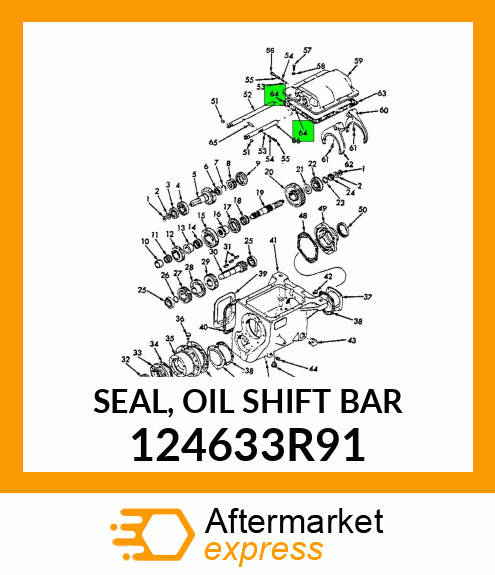 SEAL, OIL SHIFT BAR 124633R91