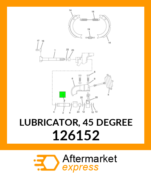 LUBRICATOR, 45 DEGREE 126152