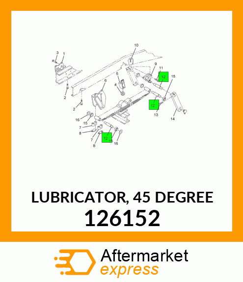 LUBRICATOR, 45 DEGREE 126152