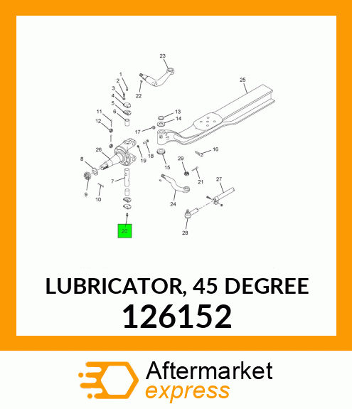 LUBRICATOR, 45 DEGREE 126152