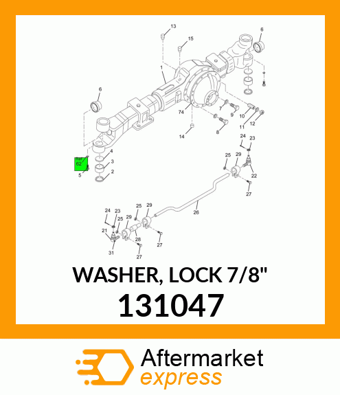 WASHER, LOCK 7/8" 131047