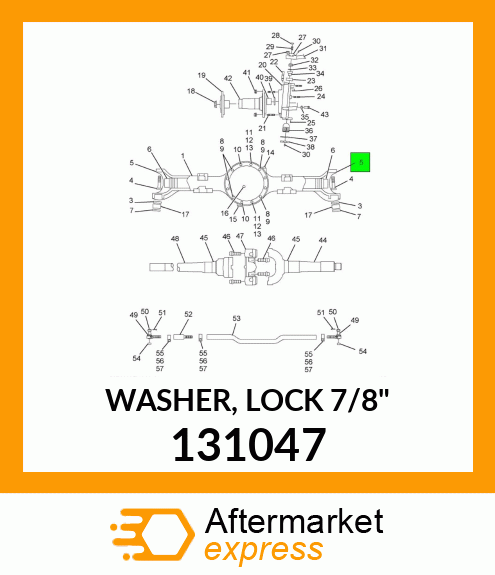 WASHER, LOCK 7/8" 131047