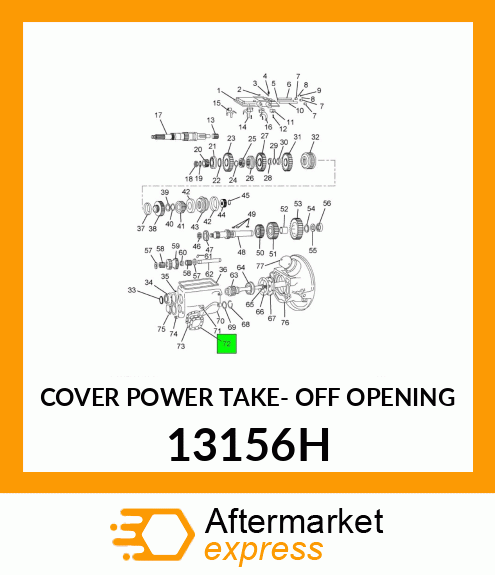 COVER POWER TAKE- OFF OPENING 13156H