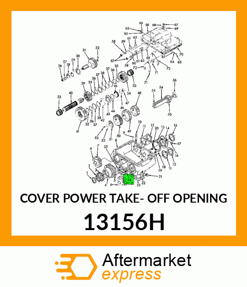 COVER POWER TAKE- OFF OPENING 13156H