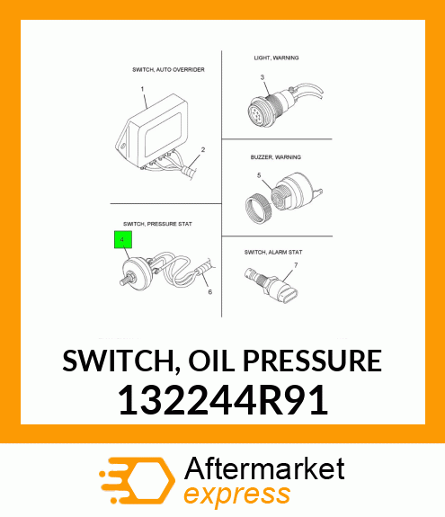 SWITCH, OIL PRESSURE 132244R91