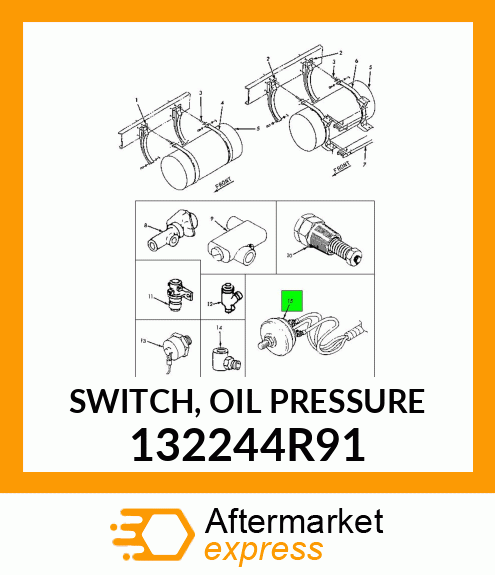 SWITCH, OIL PRESSURE 132244R91