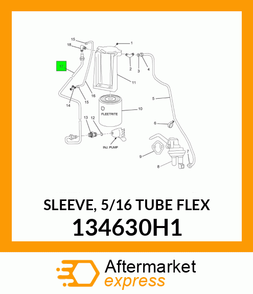SLEEVE, 5/16 TUBE FLEX 134630H1
