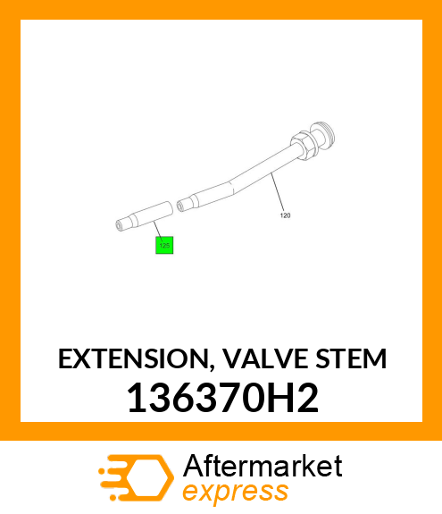 Spare part 136370H2 + EXTENSION, VALVE STEM