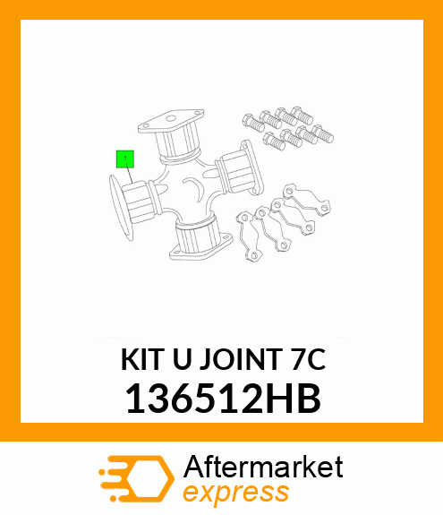 Spare part 136512HB + KIT U JOINT 7C