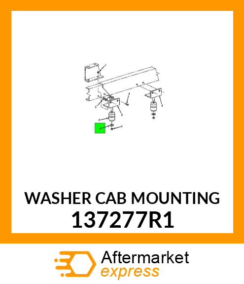 WASHER CAB MOUNTING 137277R1