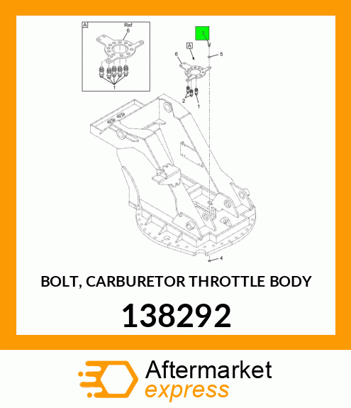 BOLT, CARBURETOR THROTTLE BODY 138292