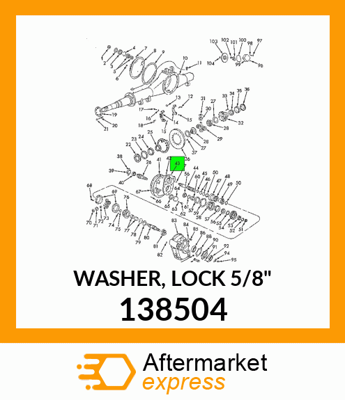WASHER, LOCK 5/8" 138504