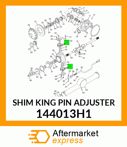 SHIM KING PIN ADJUSTER 144013H1