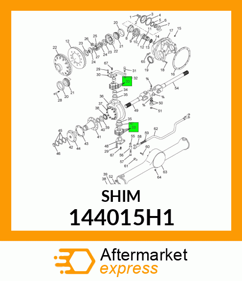 Spare part 144015H1 + SHIM STEERING KNUCKLE KING PIN