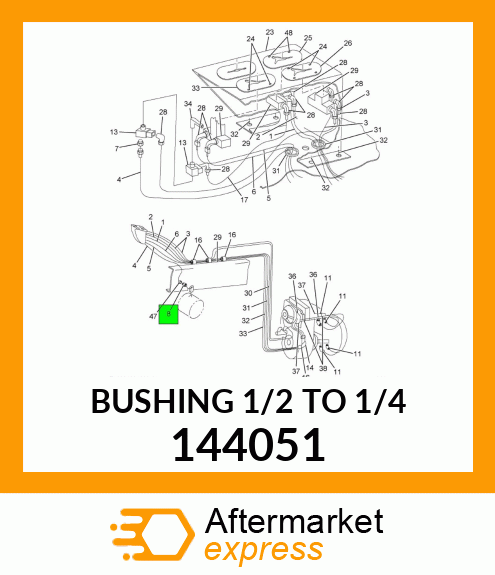 BUSHING 1/2" TO 1/4" 144051