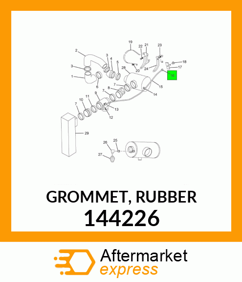 GROMMET, RUBBER 144226