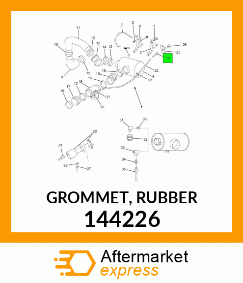 GROMMET, RUBBER 144226