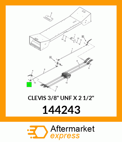 Spare part 144243 + CLEVIS 3/8