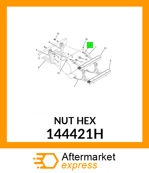 NUT HEX 144421H