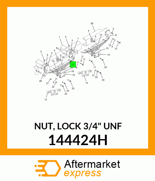 NUT, LOCK 3/4" UNF 144424H