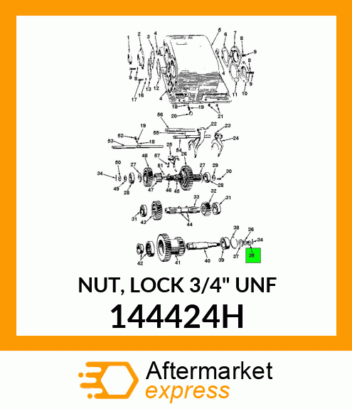 NUT, LOCK 3/4" UNF 144424H