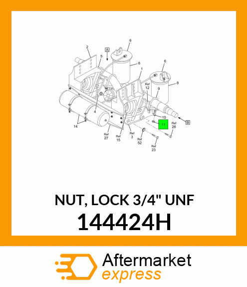 NUT, LOCK 3/4" UNF 144424H