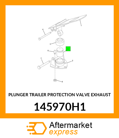 PLUNGER TRAILER PROTECTION VALVE EXHAUST 145970H1