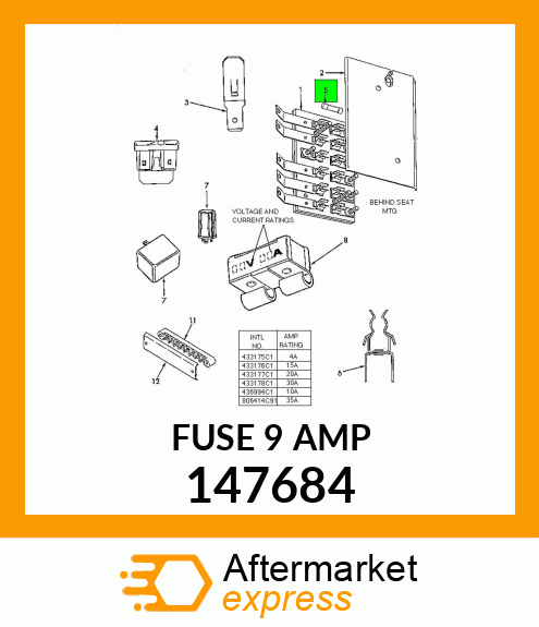 FUSE 9 AMP 147684