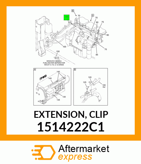 EXTENSION, CLIP 1514222C1