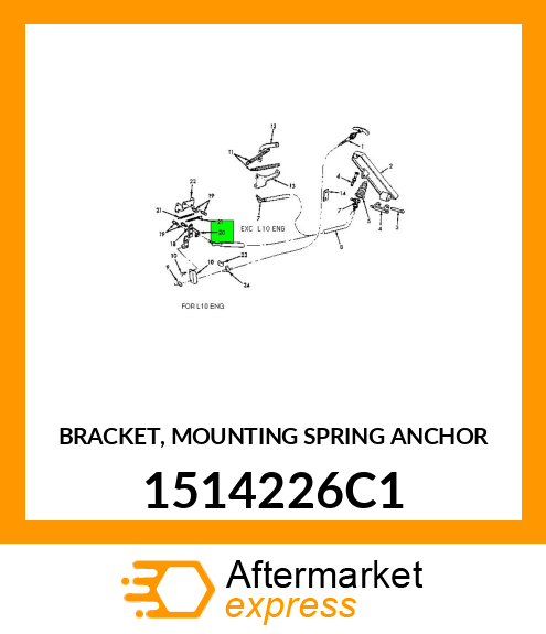 BRACKET, MOUNTING SPRING ANCHOR 1514226C1