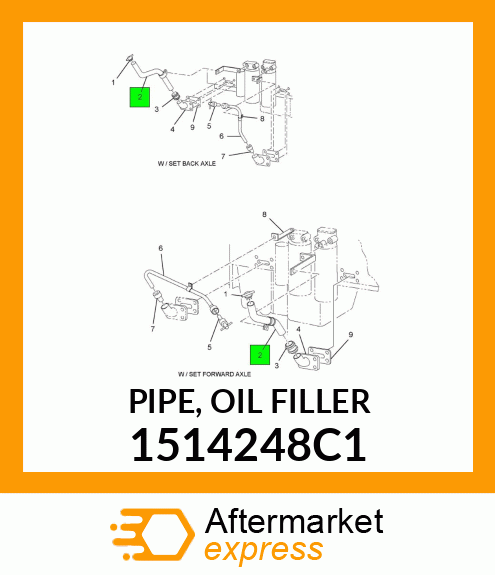 PIPE, OIL FILLER 1514248C1