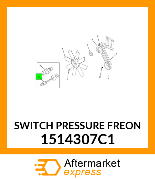 SWITCH PRESSURE FREON 1514307C1