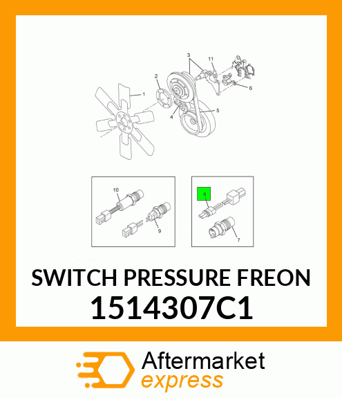 SWITCH PRESSURE FREON 1514307C1