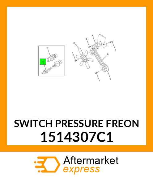 SWITCH PRESSURE FREON 1514307C1