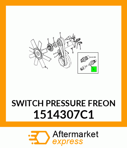 SWITCH PRESSURE FREON 1514307C1