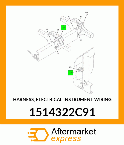 HARNESS, ELECTRICAL INSTRUMENT WIRING 1514322C91