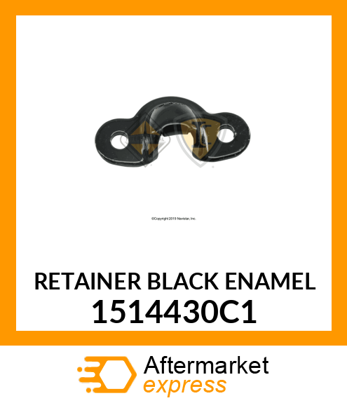 RETAINER BLACK ENAMEL 1514430C1
