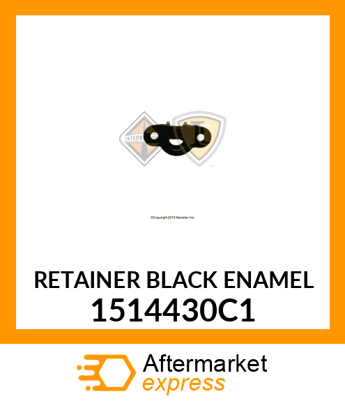 RETAINER BLACK ENAMEL 1514430C1