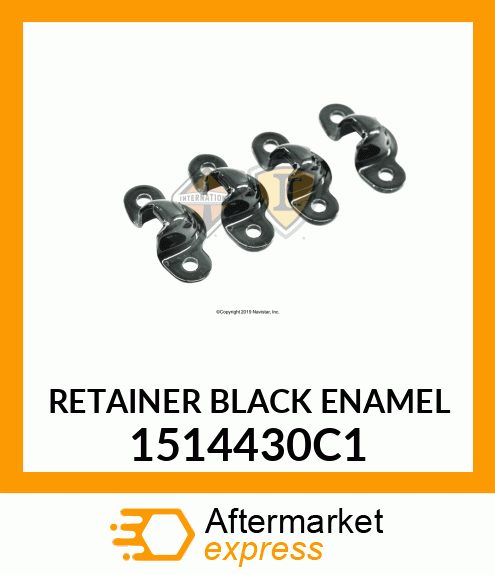 RETAINER BLACK ENAMEL 1514430C1