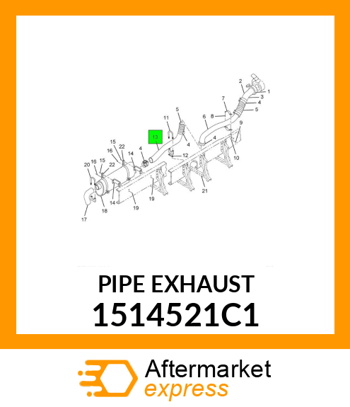 PIPE EXHAUST 1514521C1